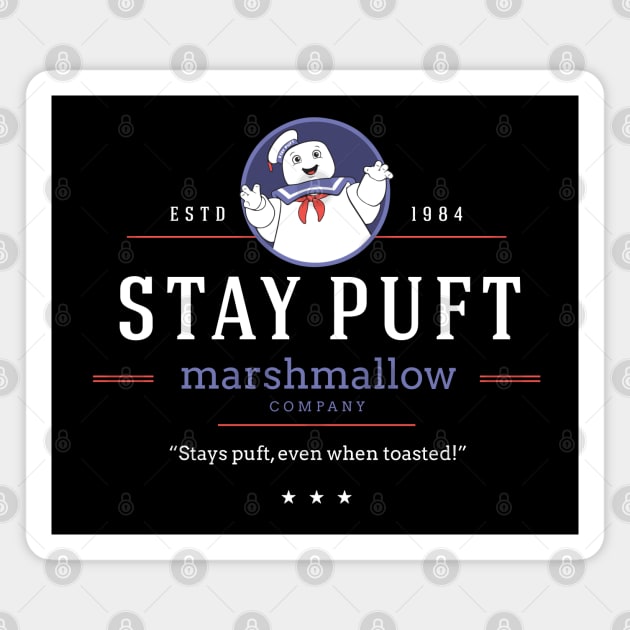 Stay Puft Marshmallow Company - modern vintage logo Magnet by BodinStreet